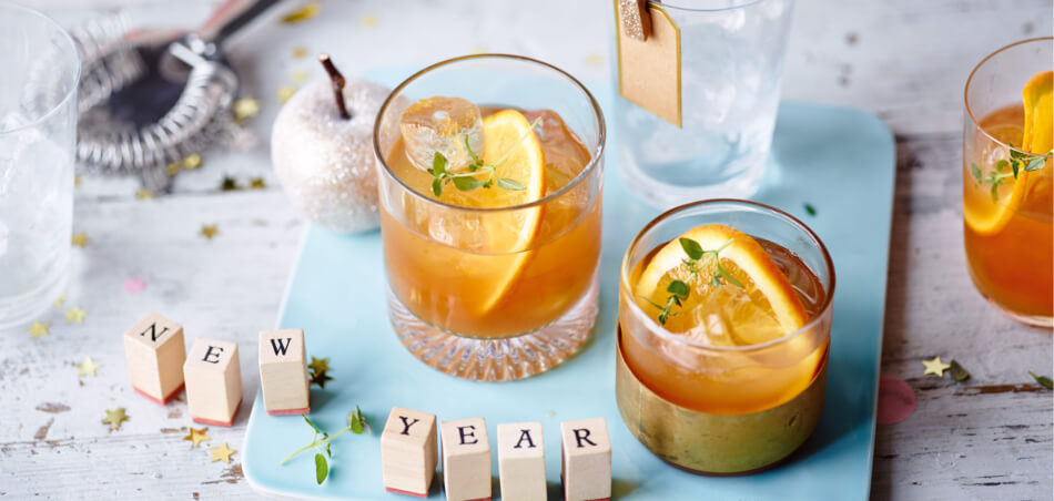 Orangen-Whisky mit Thymian