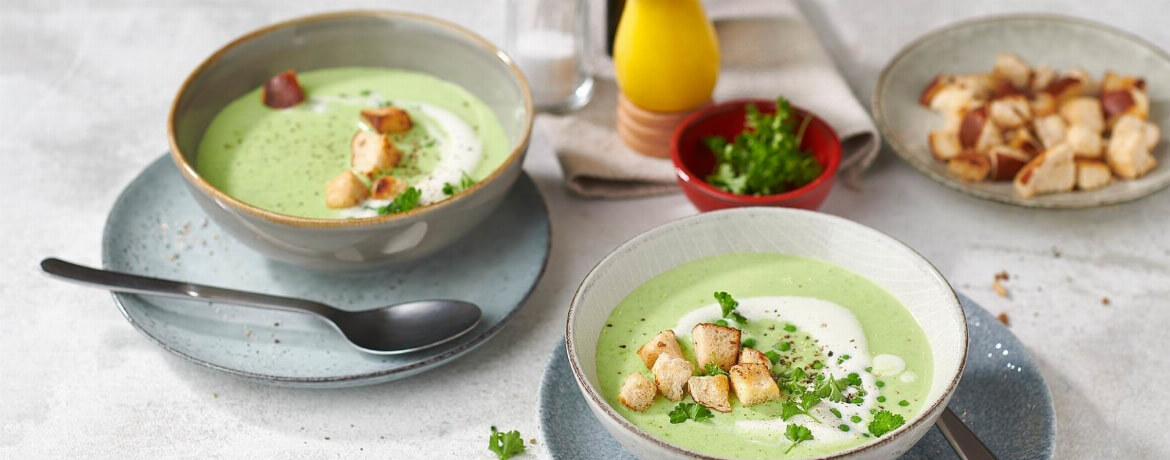 Grüne Erbsensuppe - Rezept | LIDL Kochen Grüne Erbsensuppe - Rezept | LIDL Kochen