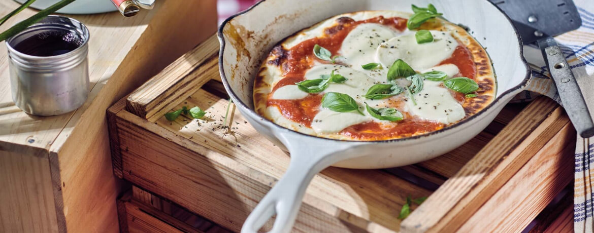 Pfannen-Pizza Margarita