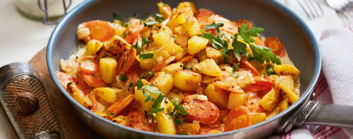 Verkauf Lachen Botaniker kochen mit möhren und kartoffeln Abfluss ...