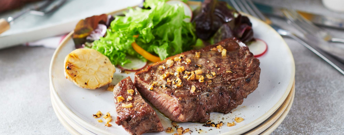 Knoblauch-Rumpsteak - Rezept | LIDL Kochen