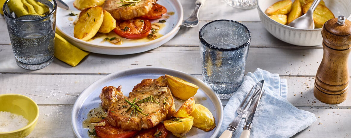 Koteletts vom Schwein an Tomate - Rezept | LIDL Kochen