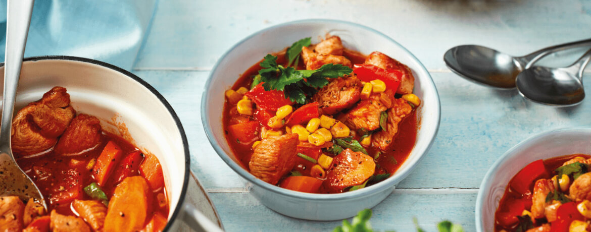 Puten-Gulasch mit Mais und Paprika - Rezept | LIDL Kochen