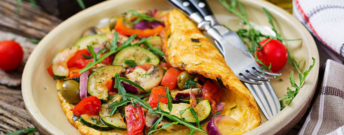 Omelett mit Zucchini und Paprika für 4 Personen von lidl-kochen.de