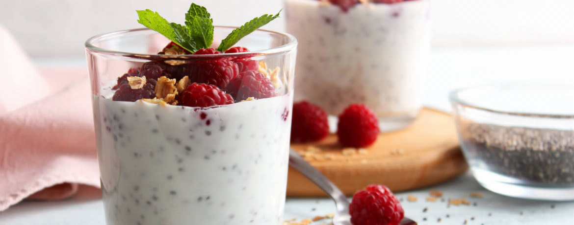 Chia-Pudding mit Himbeeren für 4 Personen von lidl-kochen.de