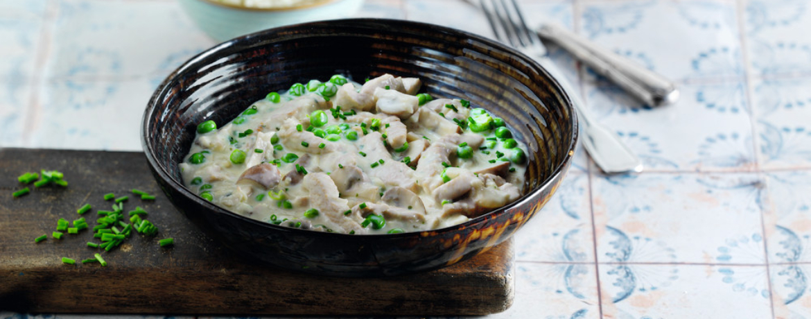 Putengeschnetzeltes mit Champignons und Schnittlauchreis für 4 Personen von lidl-kochen.de