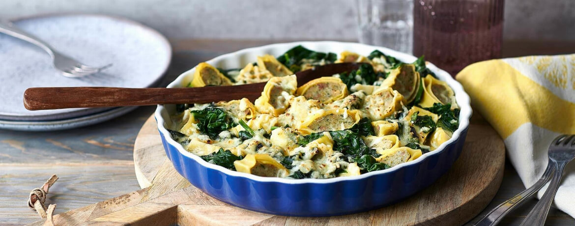 Maultaschen-Auflauf mit Spinat - Rezept | LIDL Kochen
