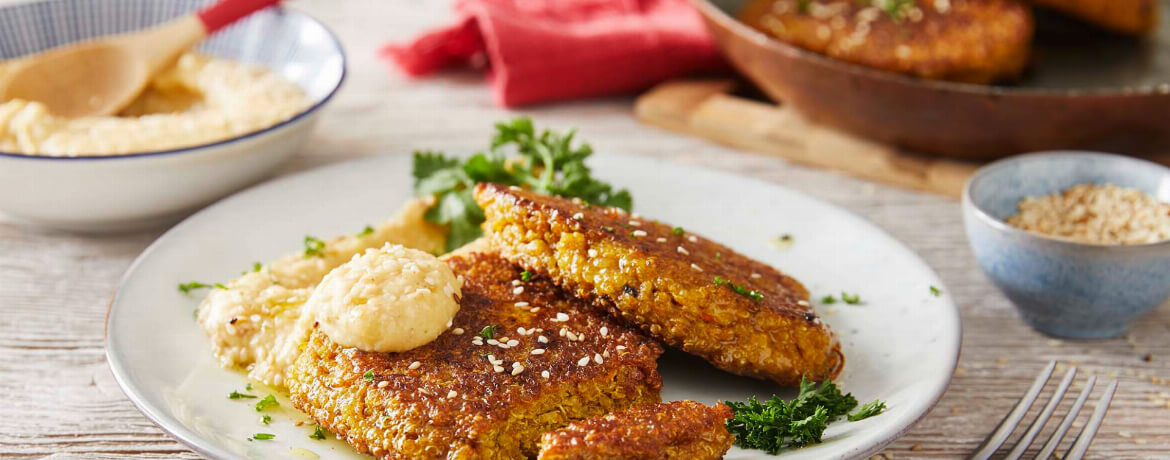 Quinoa-Bratling mit Hummus für 4 Personen von lidl-kochen.de