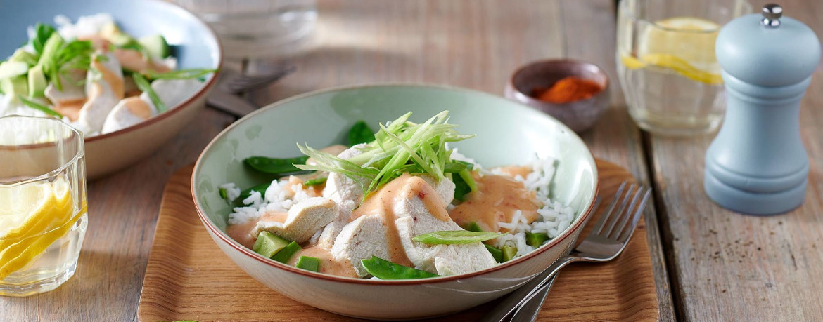 Bowl mit Kokos-Limetten-Hähnchen für 4 Personen von lidl-kochen.de