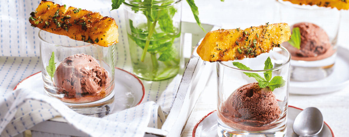 Rauchige Ananas mit Minze für 4 Personen von lidl-kochen.de