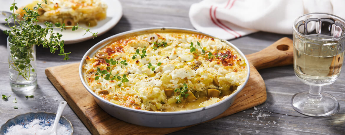 Kartoffelauflauf mit Zucchini und Oliven - Rezept | LIDL Kochen