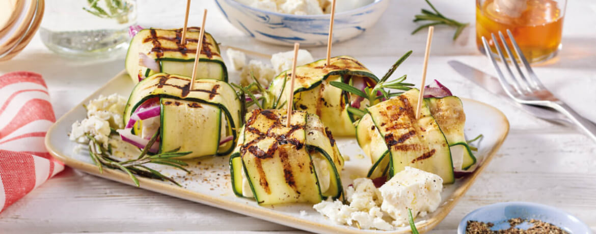 Gegrillte Zucchini-Feta-Päckchen - Rezept | LIDL Kochen