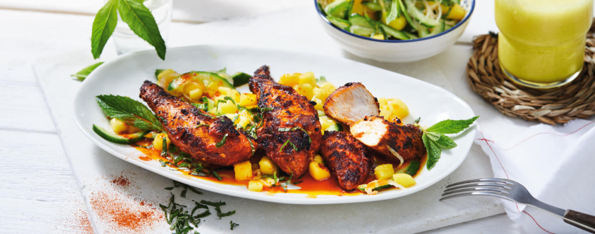 Jerk Rub Chicken mit Mango-Salsa für 4 Personen von lidl-kochen.de