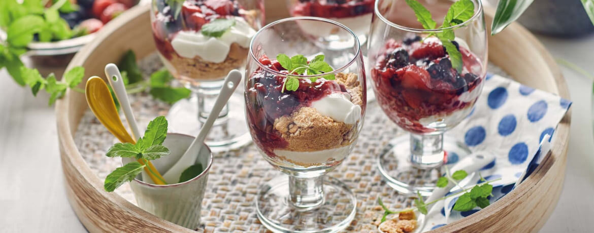 Beeren-Joghurt-Trifle - Monsieur Cuisine Rezept