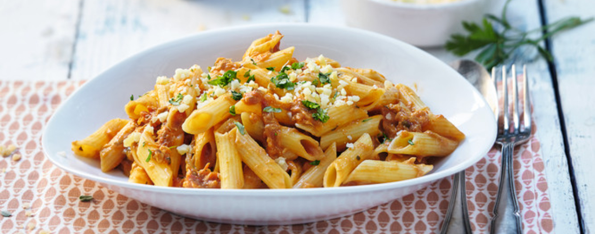 Pasta mit Thunfischsauce für 4 Personen von lidl-kochen.de