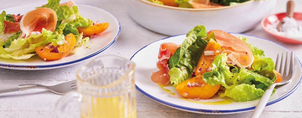 Fruchtiger Salat mit Aprikosen und Schinken für 4 Personen von lidl-kochen.de
