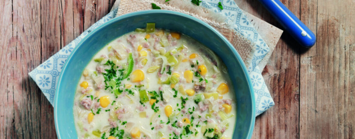 Hackfleischsuppe mit Lauch - Monsieur Cuisine Rezept