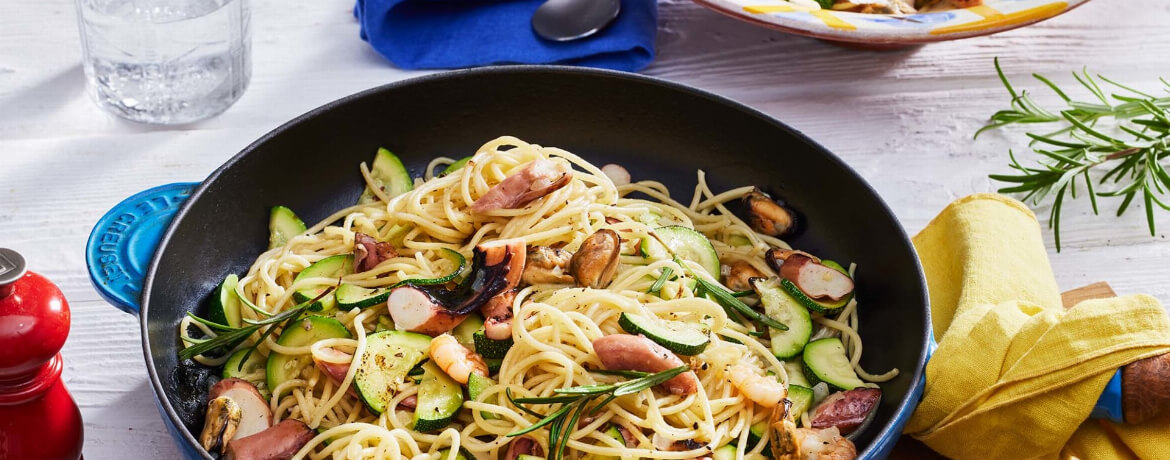 Pasta mit Meeresfrüchten für 4 Personen von lidl-kochen.de