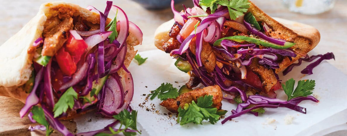 Döner mit Schnitzel &amp; Rotkohl - Rezept | LIDL Kochen
