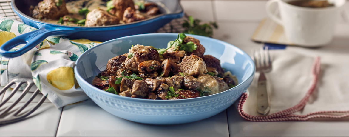 Hackfleischbällchen Stroganoff für 4 Personen von lidl-kochen.de