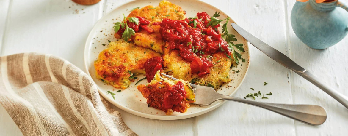 Kartoffel-Gemüsetaler mit Tomatensauce für 4 Personen von lidl-kochen.de