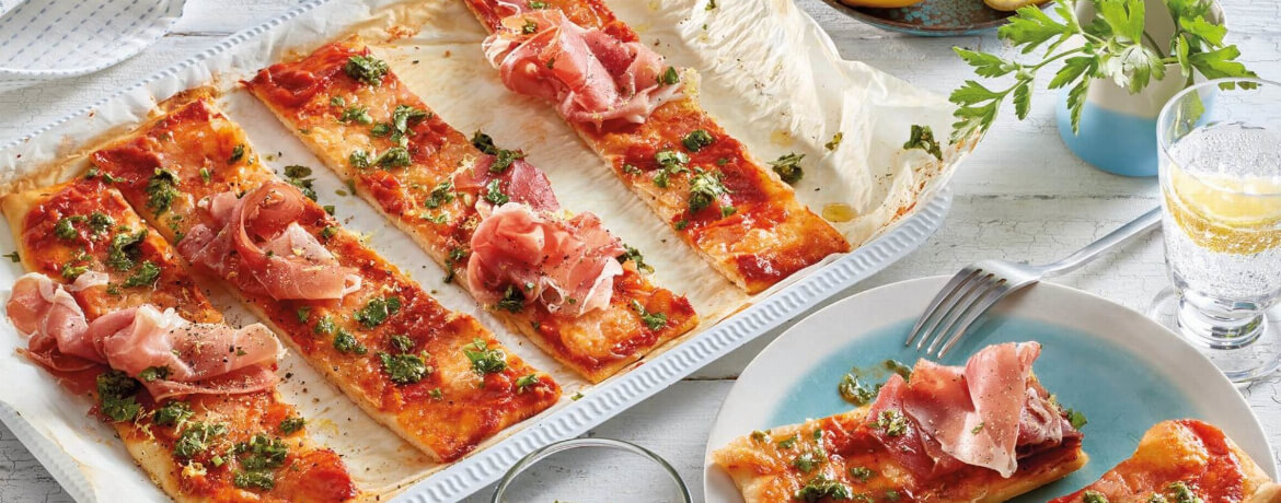 Serrano Schinken Pizza mit Gremolata für 4 Personen von lidl-kochen.de