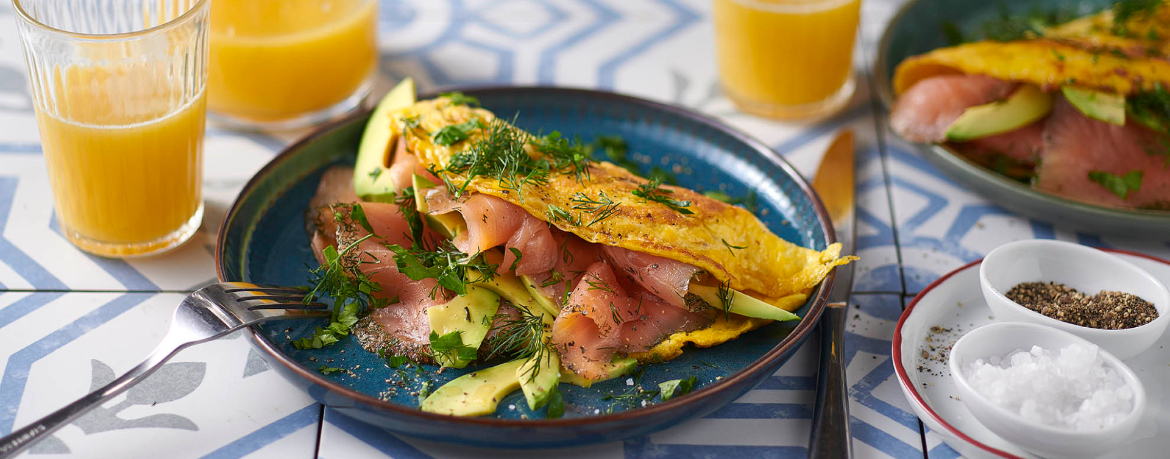 Lachs-Omelett mit Kräutern für 4 Personen von lidl-kochen.de