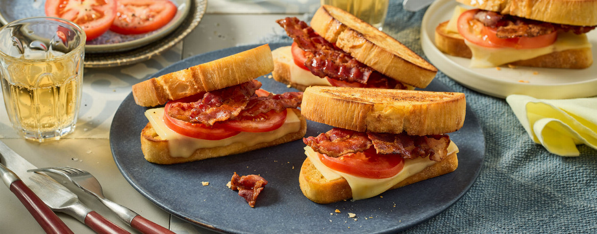 Knusprige Sandwiches mit Bacon und Gouda für 4 Personen von lidl-kochen.de