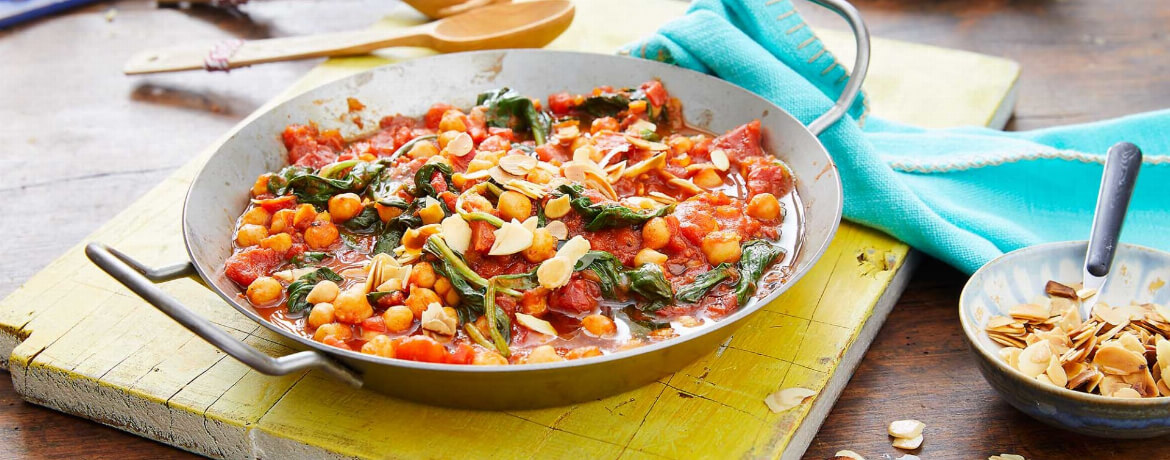 Spanische Kichererbsen-Gemüse Pfanne-image