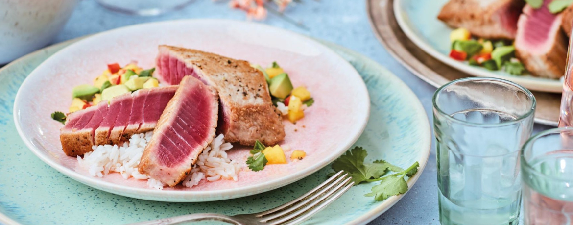 Thunfischsteak mit Mangosalsa für 4 Personen von lidl-kochen.de