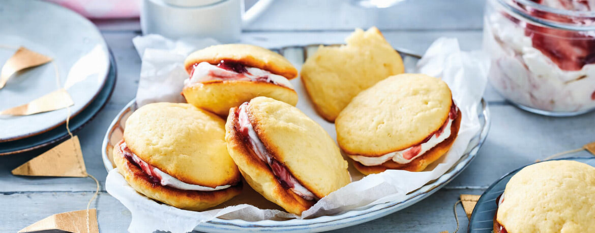 Whoopie Pies Mit Himbeersahne - Rezepte Suchen