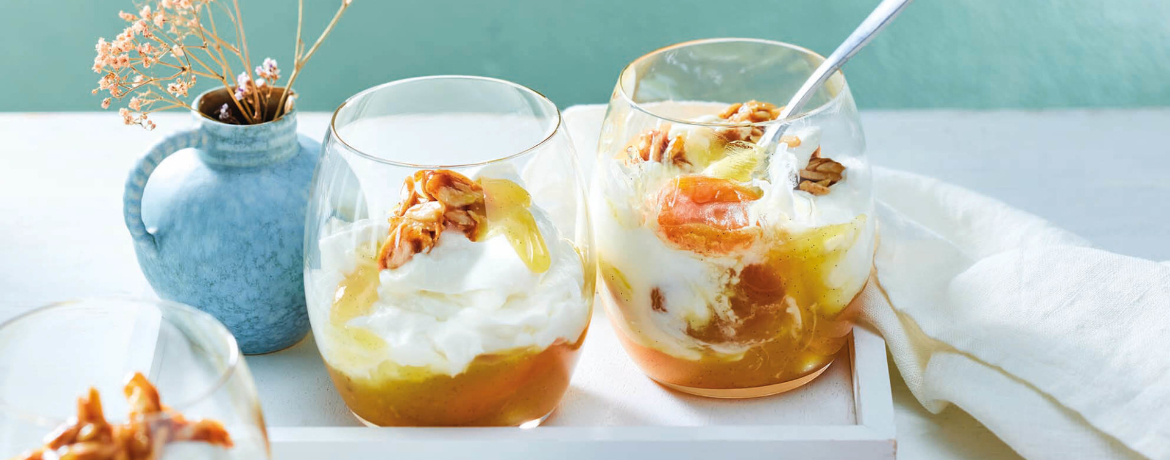 Quarkcreme mit Aprikosenkompott - Rezept | LIDL Kochen