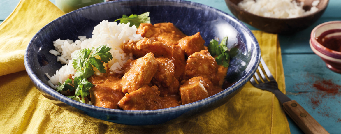 Butter Chicken mit Basmatireis und Koriander für 4 Personen von lidl-kochen.de