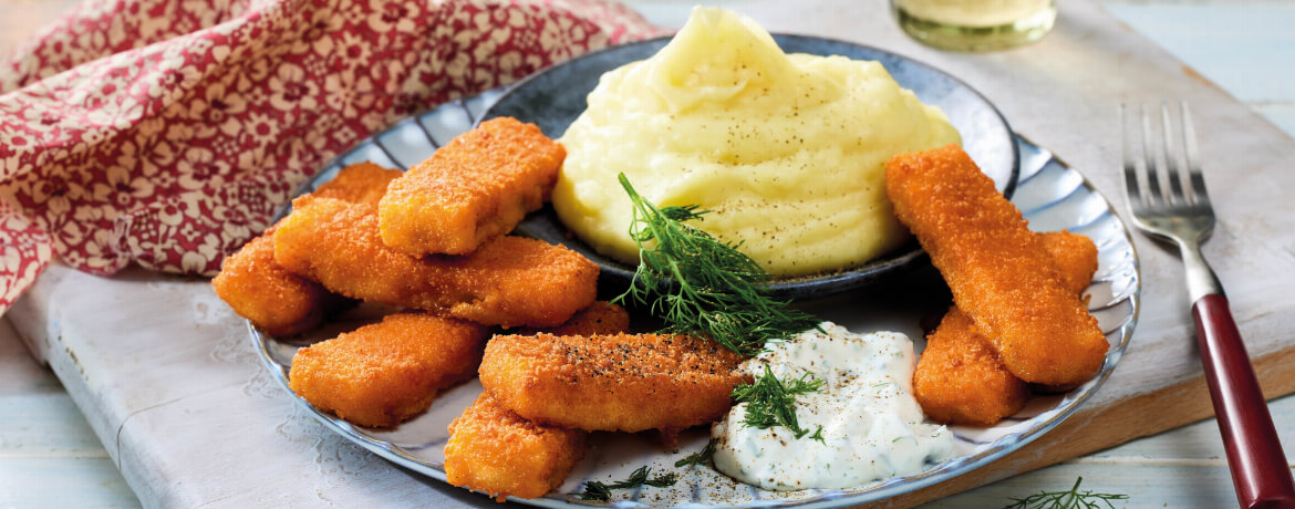 Fischstäbchen mit Kartoffelpüree und Remoulade - Rezept | LIDL Kochen