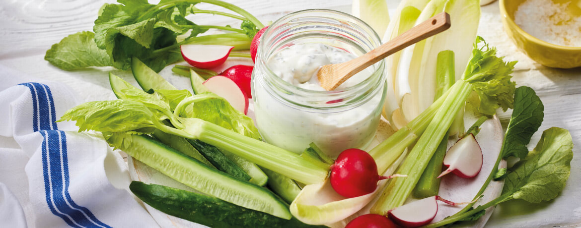 Rohkostplatte mit Dip - Rezept | LIDL Kochen Rohkostplatte mit Dip - Rezept | LIDL Kochen