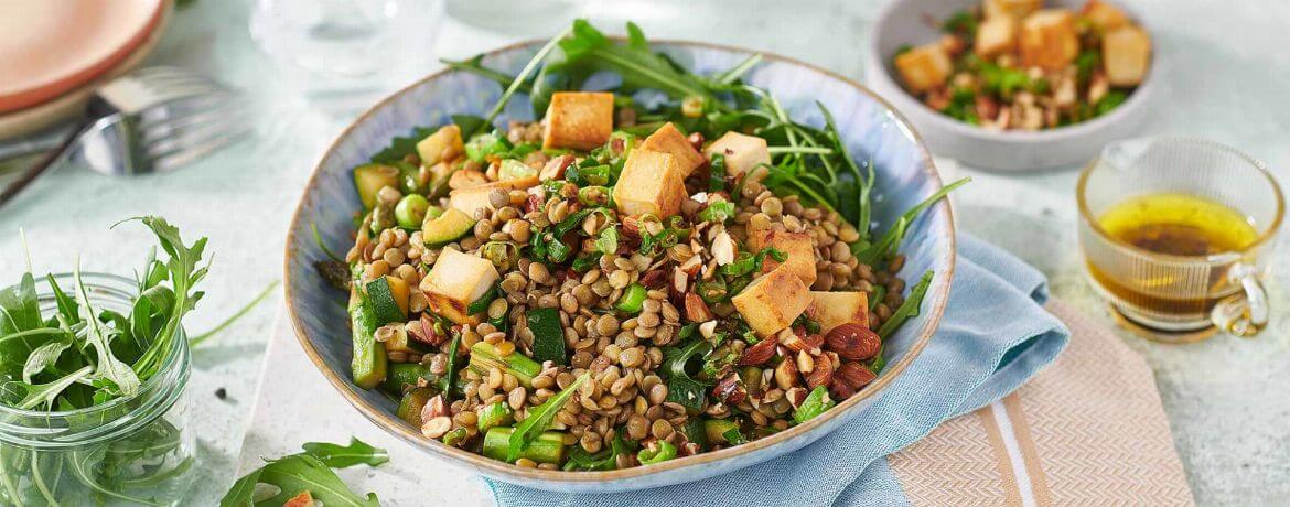 [Schnell &amp; einfach] Linsensalat mit Tofu und Mandeln | LIDL Kochen