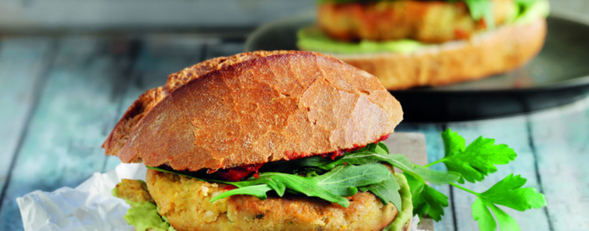 Kichererbsen-Burger mit Avocadomus für 4 Personen von lidl-kochen.de