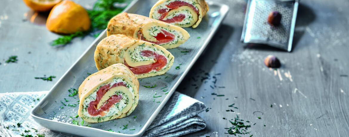 Oopsie-Rolle mit Lachs und Dill für 4 Personen von lidl-kochen.de