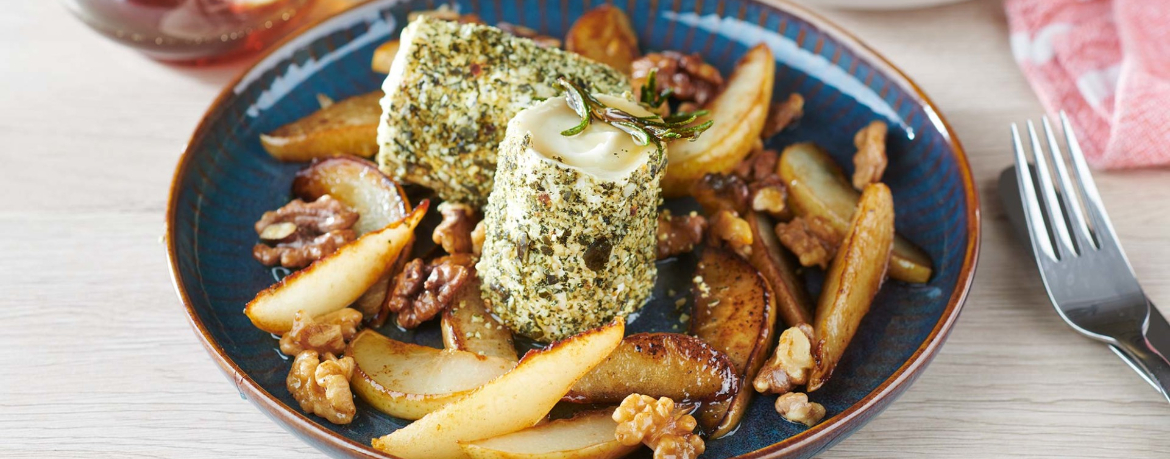 Gebackener Ziegenkäse mit Birne und Walnüssen für 4 Personen von lidl-kochen.de