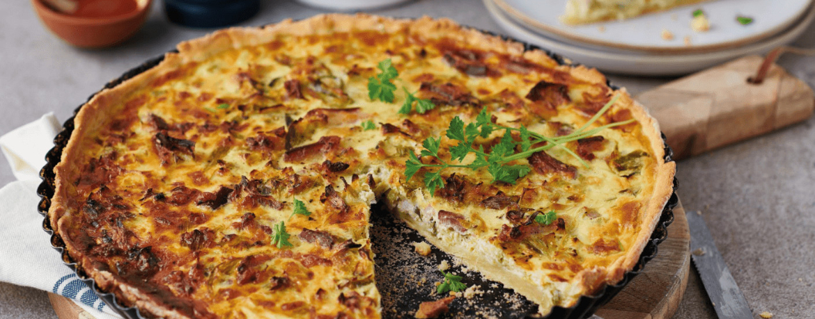 Quiche mit Schinken und Lauch für 16 Personen von lidl-kochen.de