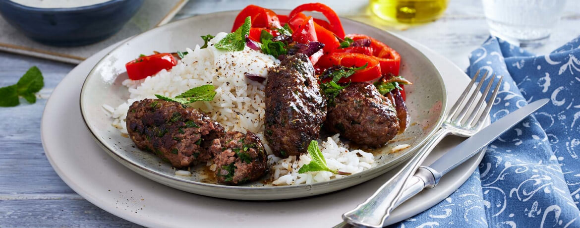 Köfte mit Paprikagemüse und Reis - Rezept | LIDL Kochen