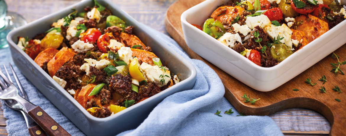 Süßkartoffelauflauf mit Hackfleisch und Feta für 4 Personen von lidl-kochen.de