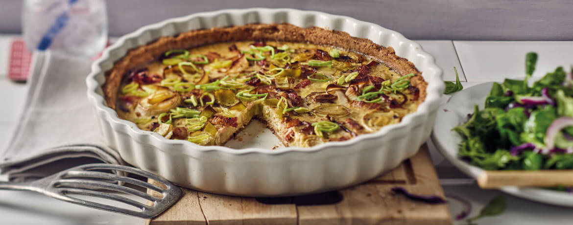 Paleo Quiche mit Lauch und Speck - Rezept | LIDL Kochen