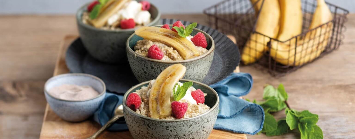 Quinoa-Porridge mit gebratener Banane für 4 Personen von lidl-kochen.de