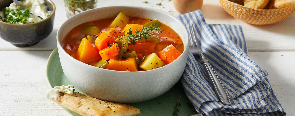 Veganes Kürbisgulasch mit Kartoffeln für 4 Personen von lidl-kochen.de