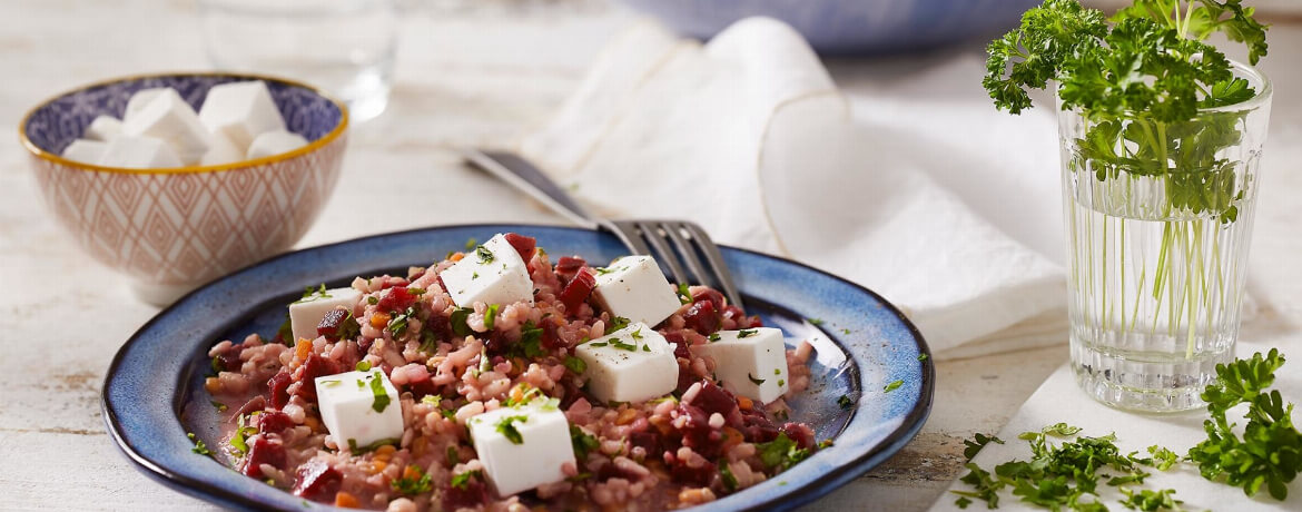 Linsen-Quinoa-Risotto mit Wurzelgemüse und Feta-image