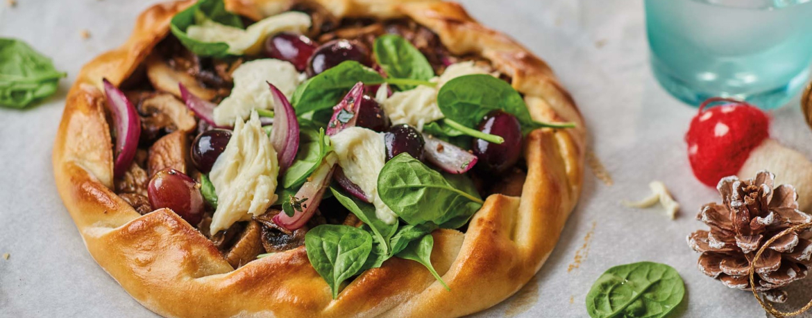 Schnelle Pilz-Galette mit Büffelmozzarella für 4 Personen von lidl-kochen.de