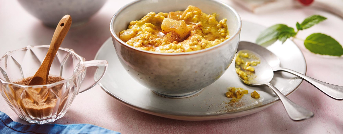 Mandel-Kurkuma-Porridge mit Birne für 4 Personen von lidl-kochen.de