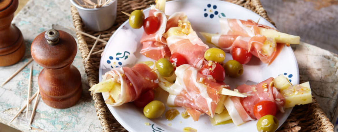 Serranoröllchen mit mariniertem Bergkäse für 4 Personen von lidl-kochen.de