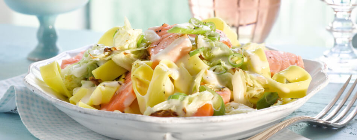 Bandnudeln in Lachs-Zitronen-Sauce für 4 Personen von lidl-kochen.de